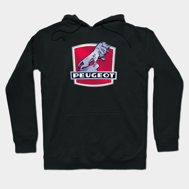 Peugeot Vintage Bicycles France Hoodie by Midcenturydave